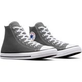 Converse CTAS Hi Damesschoenen Fluwelen Klinknagels Zwart, grijs, 41 EU
