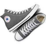 Converse CTAS Hi Damesschoenen Fluwelen Klinknagels Zwart, grijs, 41 EU