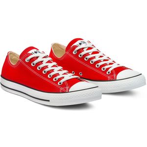 Converse, Schoenen, Heren, Rood, 44 EU, Rode Canvas Core Sneakers voor Mannen