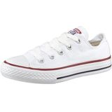 Chuck Taylor All Star Core Canvas Ox CONVERSE. Canvas materiaal. Maten 30. Wit kleur