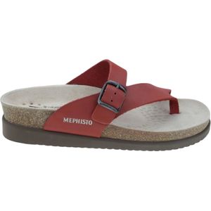 Mephisto, Lichtgewicht dames sandaal met Soft-Air technologie Rood, Dames, Maat:36 EU