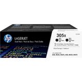 HP 305X (CE410XD) toner zwart dubbelpak (origineel)