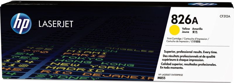 HP 826A Yellow Original LaserJet Toner Cartridge tonercartridge 1 stuk(s) Origineel Geel