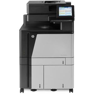 HP Color LaserJet Enterprise Flow M880z+ multifunctionele printer, Color, Printer voor Printen, kopiëren, scannen, faxen, Invoer voor 200 vel; Printen via USB-poort aan voorzijde; Scans naar e-mail/pdf; Dubbelzijdig printen