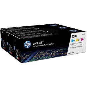 HP 128A 3-pack Cyan/Magenta/Yellow Original LaserJet Toner Cartridges tonercartridge 3 stuk(s) Origineel Cyaan, Magenta, Geel