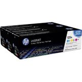 HP 125A 3-pack (Opruiming 3 x 1-pack los) kleur (CF373AM) - Toners - Origineel