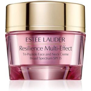 Estée Lauder Resilience Multi-Effect Tri-Peptide Face and Neck Creme SPF 15 intensief voedende crème voor Normale tot Gemengde Huid SPF 15 50 ml