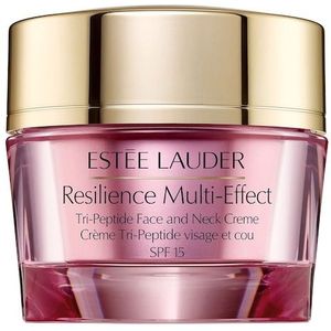 Estée Lauder Resilience Multi-Effect Tri-Peptide Face and Neck Creme SPF 15 intensief voedende crème voor Droge Huid SPF 15 50 ml