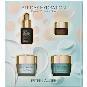 Estée Lauder All Day Hydration Gift 4-Set: dag creme 15 ml + night creme 15 ml + oog creme 5 ml + nigth serum 7 ml