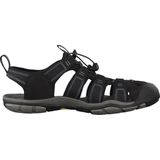 KEEN - Clearwater CNX - Sandalen - Zwart/Gargoyle - Wasbare Polyester, Sneldrogend, Bungee-Vetersluiting