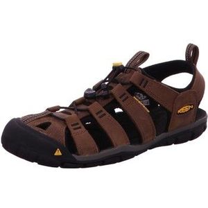 KEEN Clearwater CNX, sandalen, gesloten tenen, voor heren, bruin, Dark Earth Black Dark Earth Black, 45 EU