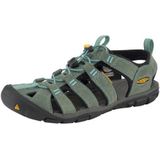 Keen Clearwater Cnx Leather Dames Sandaal Mineral Blue/Yellow 10