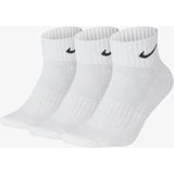 Nike Value Cotton Cushion Quarter Sportsokken Unisex wit/zwart