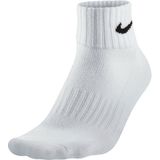 Nike Value Cotton Cushion Quarter  Sportsokken - Maat 38 - Unisex - wit/zwart Maat 38-42