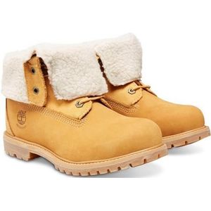 Timberland Authentics Teddy Fleece Wp Folddown Wide Boots Geel EU 38 1/2 Vrouw