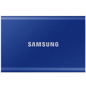 Samsung Portable T7 Blue (2000 GB), Externe SSD, Blauw