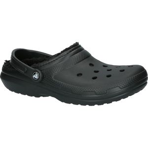 Crocs Classic Lined Clog Unisex Sandaal Zwart