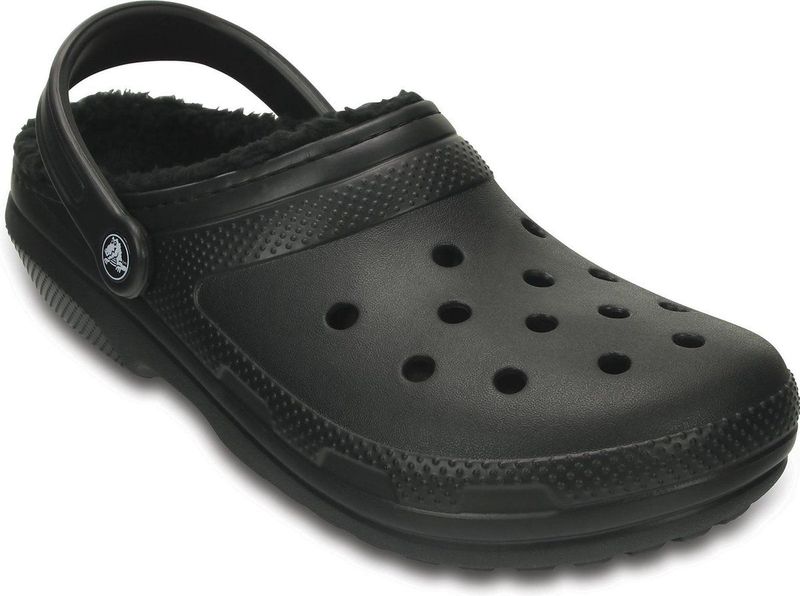 Crocs - Classic Lined - Klompen - Zwart - Pluche