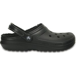 Crocs - Classic Lined Clog - Unisex Sandaal - Zwart