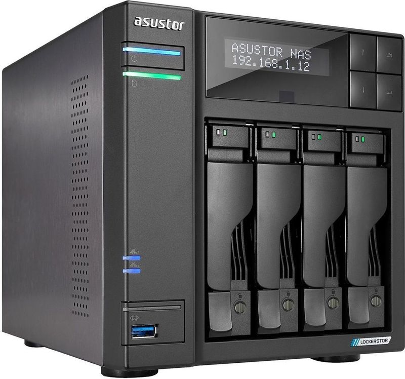 Asustor - Lockerstor 4 Gen2 - Netwerkopslag - Zwart