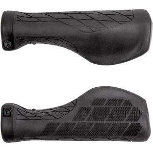 M-Wave Unisex - Cloud Ergomax Fix voor volwassenen, praktische fietsschroefgreep, comfort en ergonomisch, goede grip, 138 mm lengte, zwart