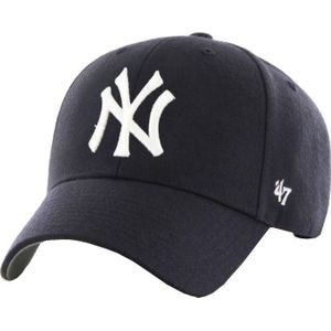 Brand '47 - MLB - Honkbalpet - Baseball Cap - MVP - Wol - Logo Cap - New York Yankees - Verstelbaar - Volwassenen - Donkerblauw - One Size
