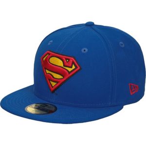 New Era Character Bas Superman Basic Cap 10862337, Mannen, Blauw, Pet, maat: 7 1/4