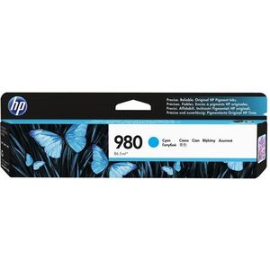 HP 980 Cyan Original Ink Cartridge inktcartridge 1 stuk(s) Origineel Normaal rendement