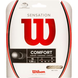 Wilson Unisex Tennis Racket Wilson Sensation String Transparante Natuurlijke Maat 15L, Comfort, 40ft UK