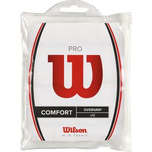 Wilson Pro Overgrip wit 12 stuks