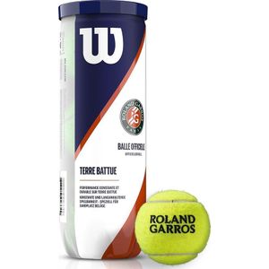 Wilson Roland Garros Clay Court 3 Pack Tennis Ball WRT125000, Unisex, Geel, tennisballen, maat: One size