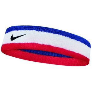 Nike hoofdband Swoosh wit/blauw/rood