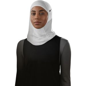 Nike Pro Hijab 2.0 Dames Wit Zwart