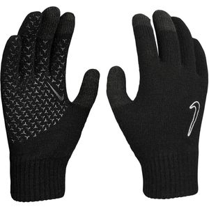 Nike Knitted Tech Grip Handschoenen Zwart Swoosh Wit