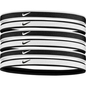 Nike Hairbands 6-Pack Zwart/Wit/Grijs