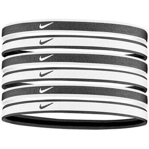 Nike nike tipped swoosh sport headbands in de kleur grijs/oranje.