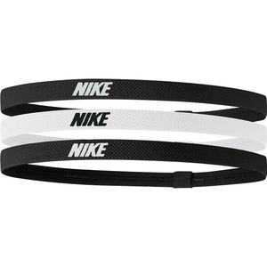 Nike elastic headbands 2.0 in de kleur grijs/roze.