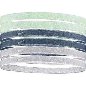 Nike Elastic Headbands 6-pack - Groen/Blauw/Zilver - One Size