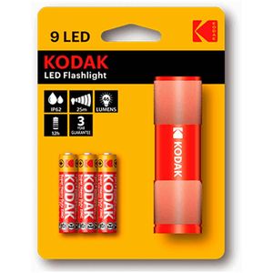 Zaklamp LED Kodak  9LED Rood