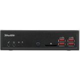 Shuttle DH32U5 PC/workstation barebone 1,35L maat pc Zwart Intel SoC