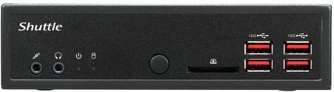 Shuttle DH32U5 PC/workstation barebone 1,35L maat pc Zwart Intel SoC