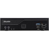 Shuttle DH610S PC's/werkstation Slim PC DDR4-SDRAM HDD+SSD Mini PC Zwart