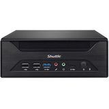 Shuttle - XH610 Barebone - Zwart - Staal - Voor Intel Core i3