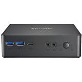 Shuttle XPC Nano PC NC40U5, Intel Core i5-1235U, 1x HDMI, 1x DP,1xUSB-C/DP, 6x USB3.2, 1x 2.5" bay, 2x M.2, 1x LAN, RAID, 24/7 permanent gebruik, incl. VESA & Stand