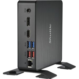 Shuttle XPC Nano PC NC40U5, Intel Core i5-1235U, 1x HDMI, 1x DP,1xUSB-C/DP, 6x USB3.2, 1x 2.5 bay, 2x M.2, 1x LAN, RAID, 24/7 Dauerbetrieb, inkl. VESA & Stand, 0.84L sized PC, Mini-PC Barebone, Intel SoC, DDR4-SDRAM, PCI Express, Serial ATA III, 65 W