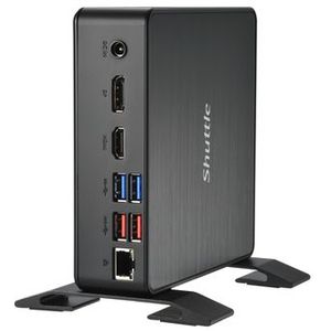 Shuttle NC40U3 PC/workstation barebone 0.84L sized PC Zwart Intel SoC