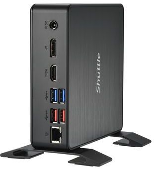 Shuttle NC40U3 PC/workstation barebone 0.84L sized PC Zwart Intel SoC