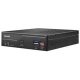 Shuttle Slim PC DH670V2 , S1700, 2x HDMI, 2x DP , 2x 2.5G LAN, 2x COM, 8x USB, 1x 2.5 inch, 2x M.2, 24/7 permanent gebruik, incl. VESA