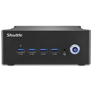 Shuttle - XPC Nano NT10H5 - Barebone - Zwart - Intel Core Ultra 5 125H, 2xSODIMM, 1xM.2