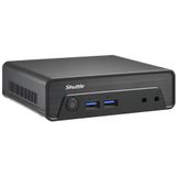 Shuttle Nano PC NE10N 0,6L maat pc Zwart N100 Intel SoC
